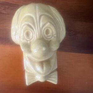 Cream Ceramic Clown Figurine